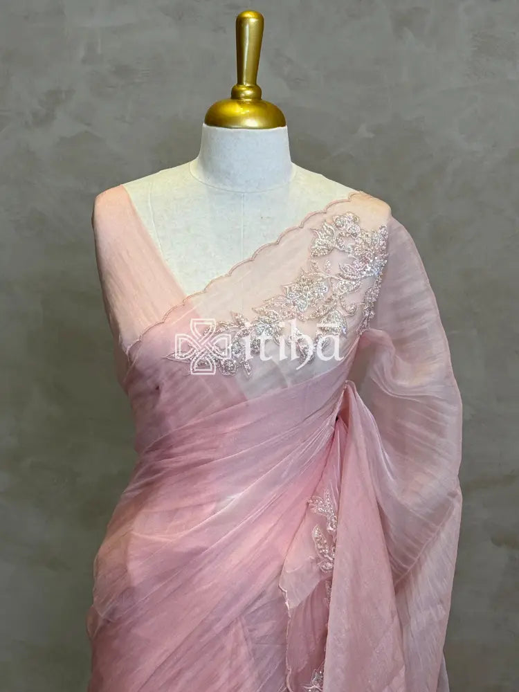 ORGANZA EMBROIDERY SAREE