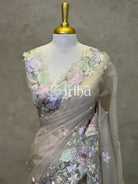 ORGANZA EMBROIDERY SAREE