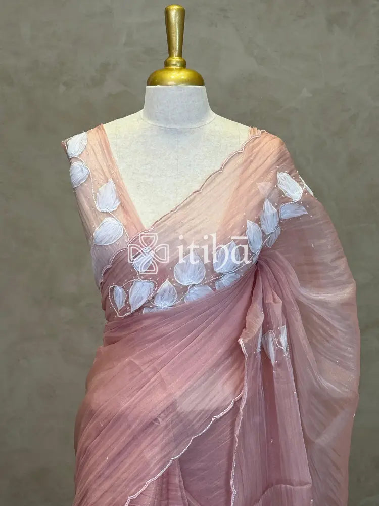 ORGANZA EMBROIDERY SAREE