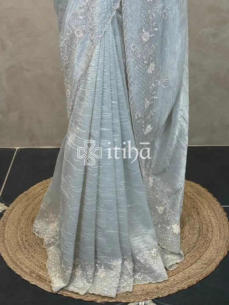 ORGANZA EMBROIDERY SAREE