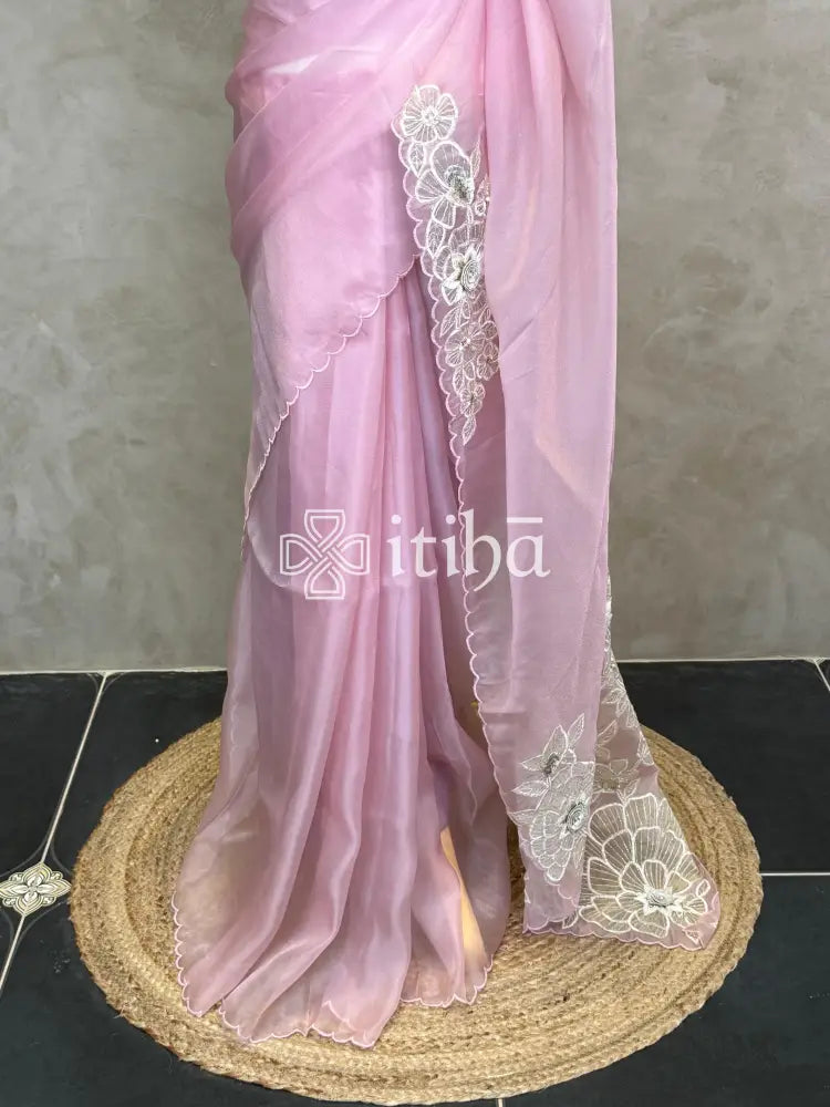 ORGANZA EMBROIDERY SAREE