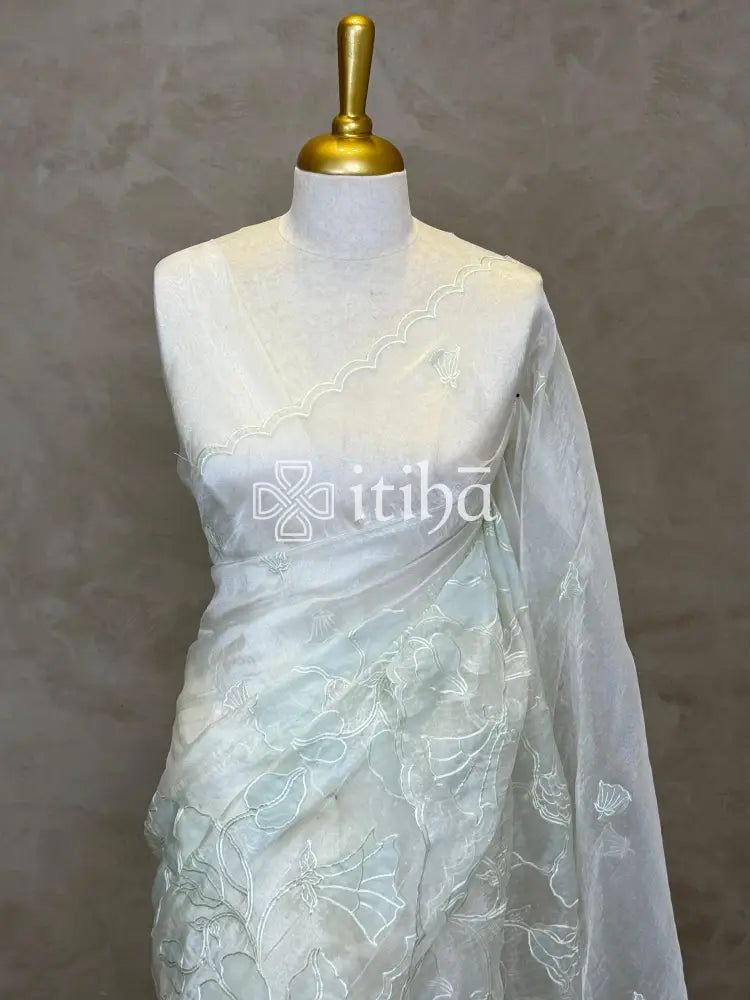 ORGANZA EMBROIDERY SAREE