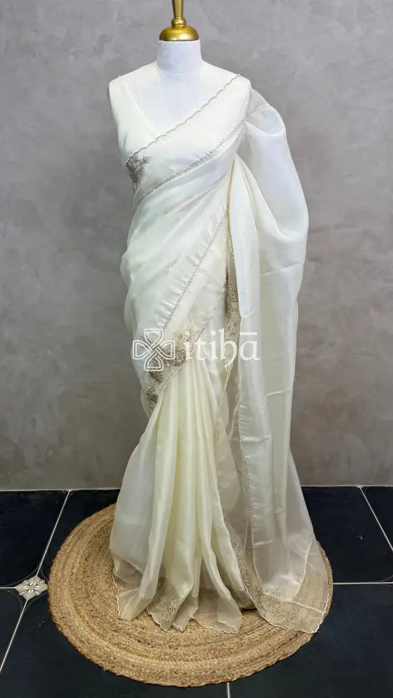 ORGANZA EMBROIDERY SAREE
