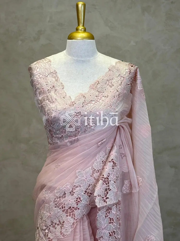 ORGANZA EMBROIDERY SAREE