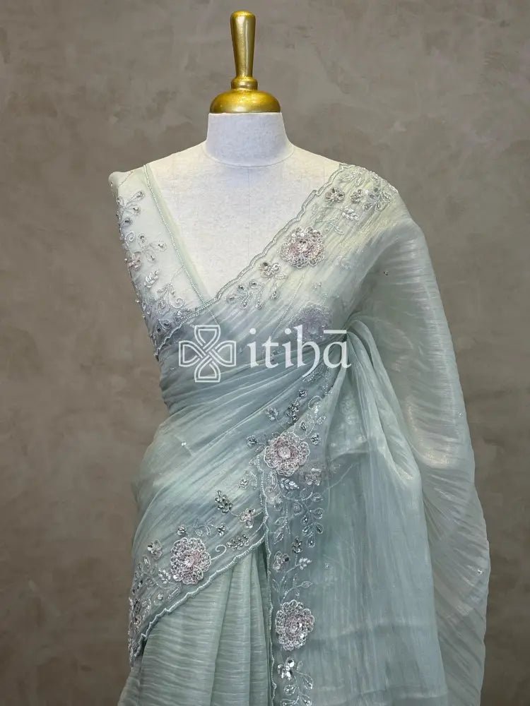ORGANZA EMBROIDERY SAREE
