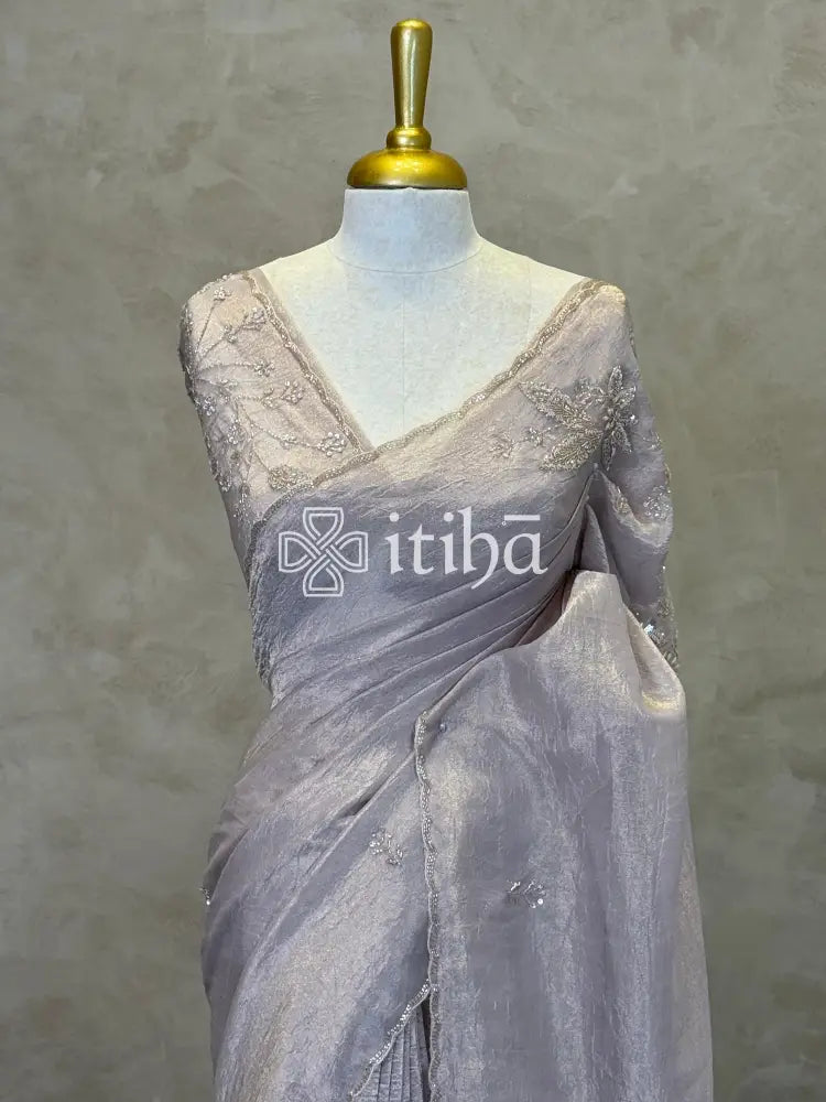 ORGANZA EMBROIDERY SAREE