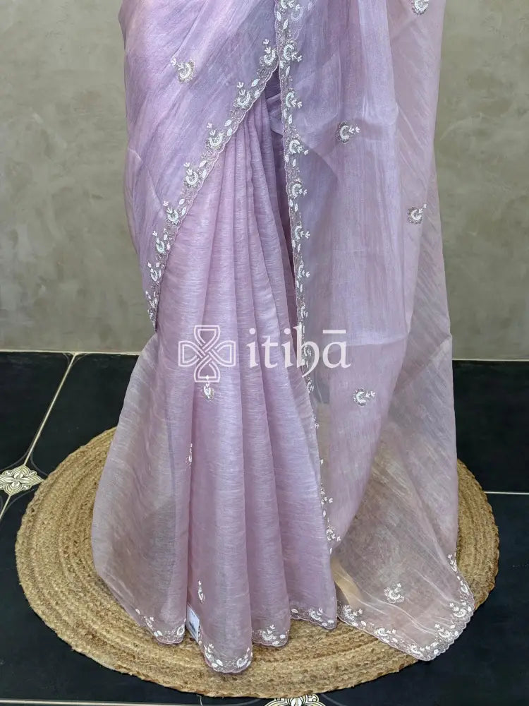 ORGANZA EMBROIDERY SAREE