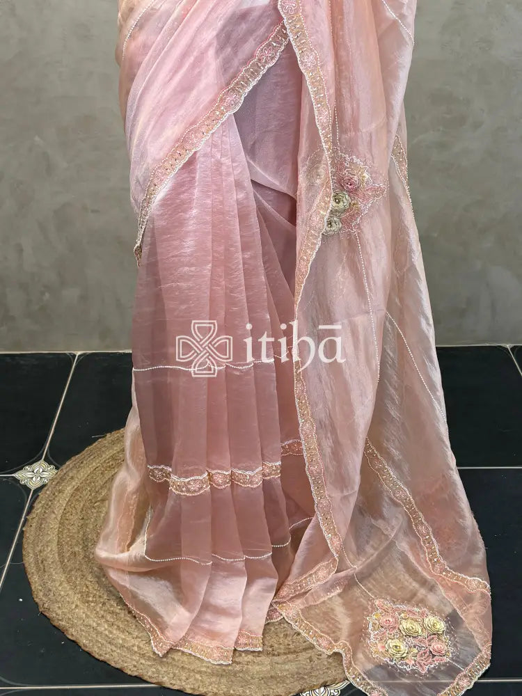 ORGANZA EMBROIDERY SAREE