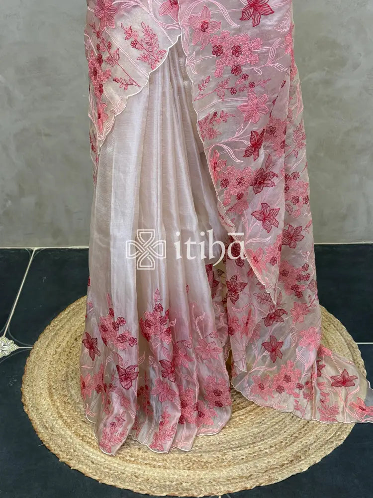 ORGANZA EMBROIDERY SAREE