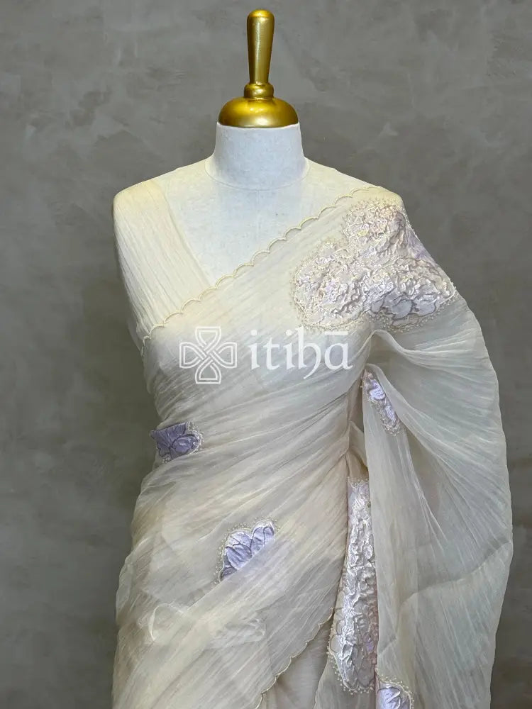 ORGANZA EMBROIDERY SAREE