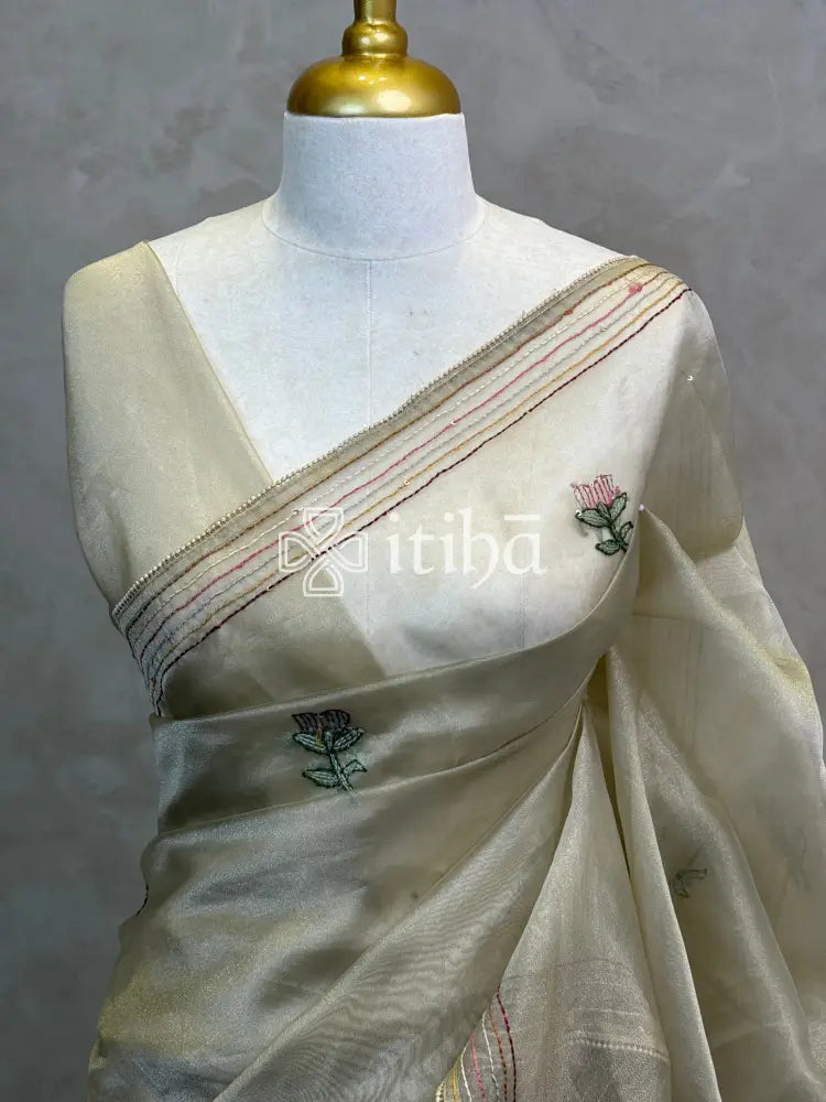 ORGANZA EMBROIDERY SAREE