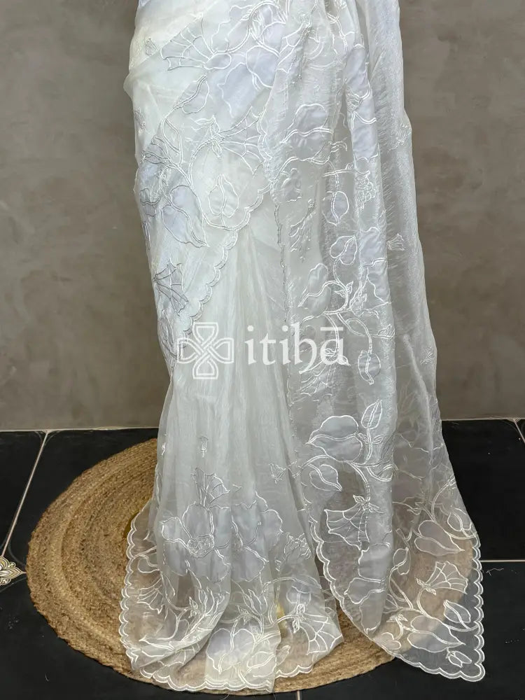 ORGANZA EMBROIDERY SAREE