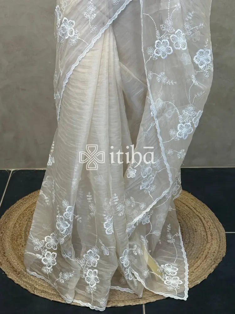 ORGANZA EMBROIDERY SAREE