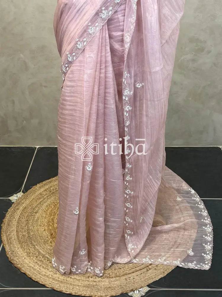 ORGANZA EMBROIDERY SAREE