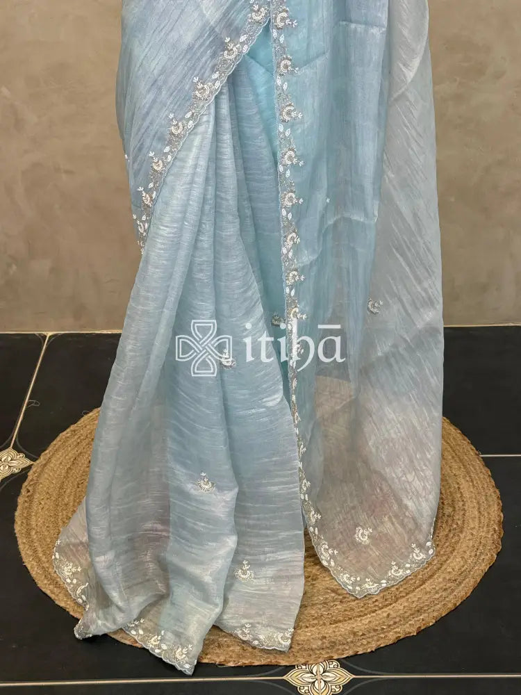ORGANZA EMBROIDERY SAREE