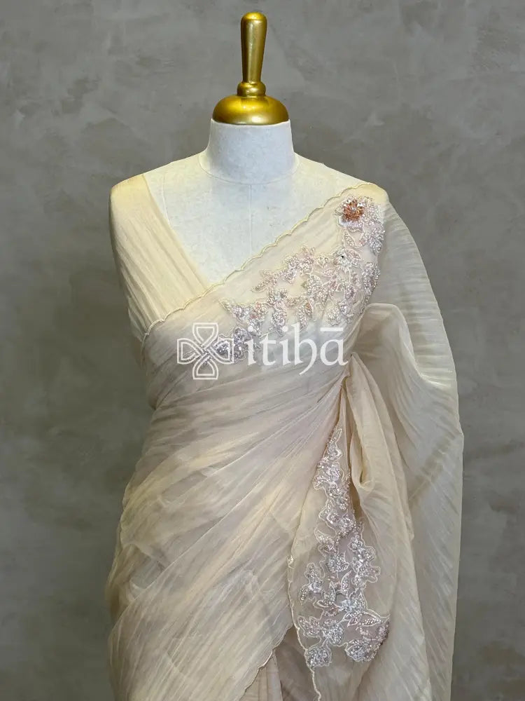ORGANZA EMBROIDERY SAREE