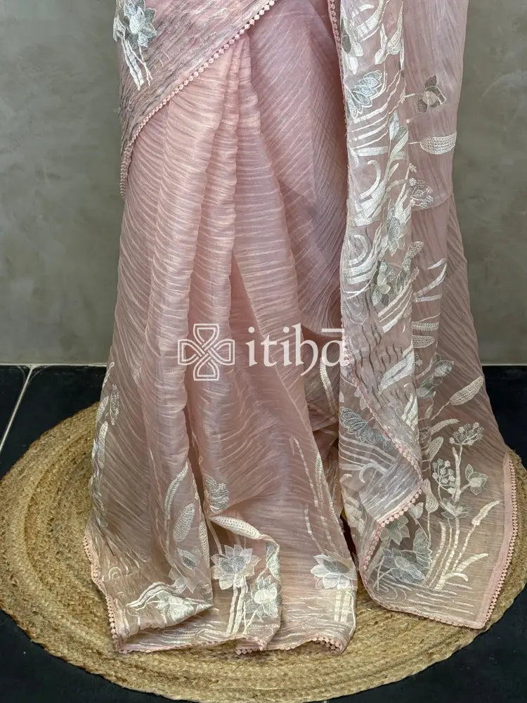 ORGANZA EMBROIDERY SAREE