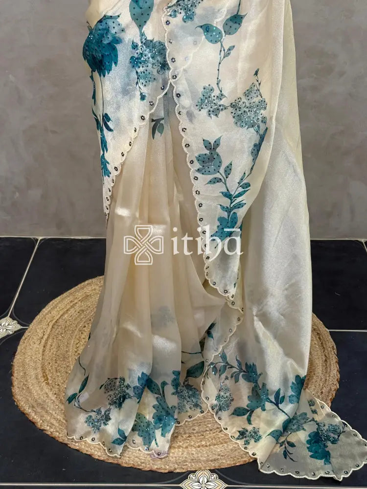 ORGANZA EMBROIDERY SAREE