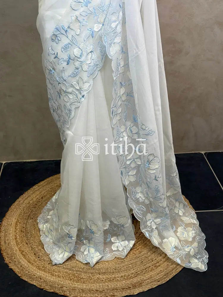 ORGANZA EMBROIDERY SAREE