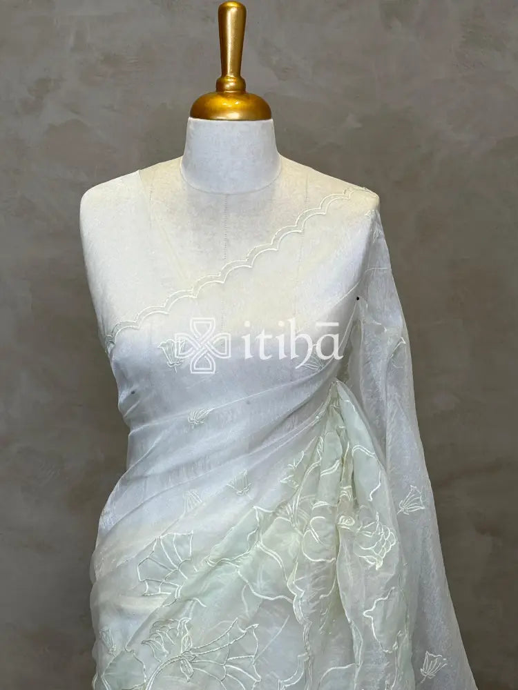 ORGANZA EMBROIDERY SAREE