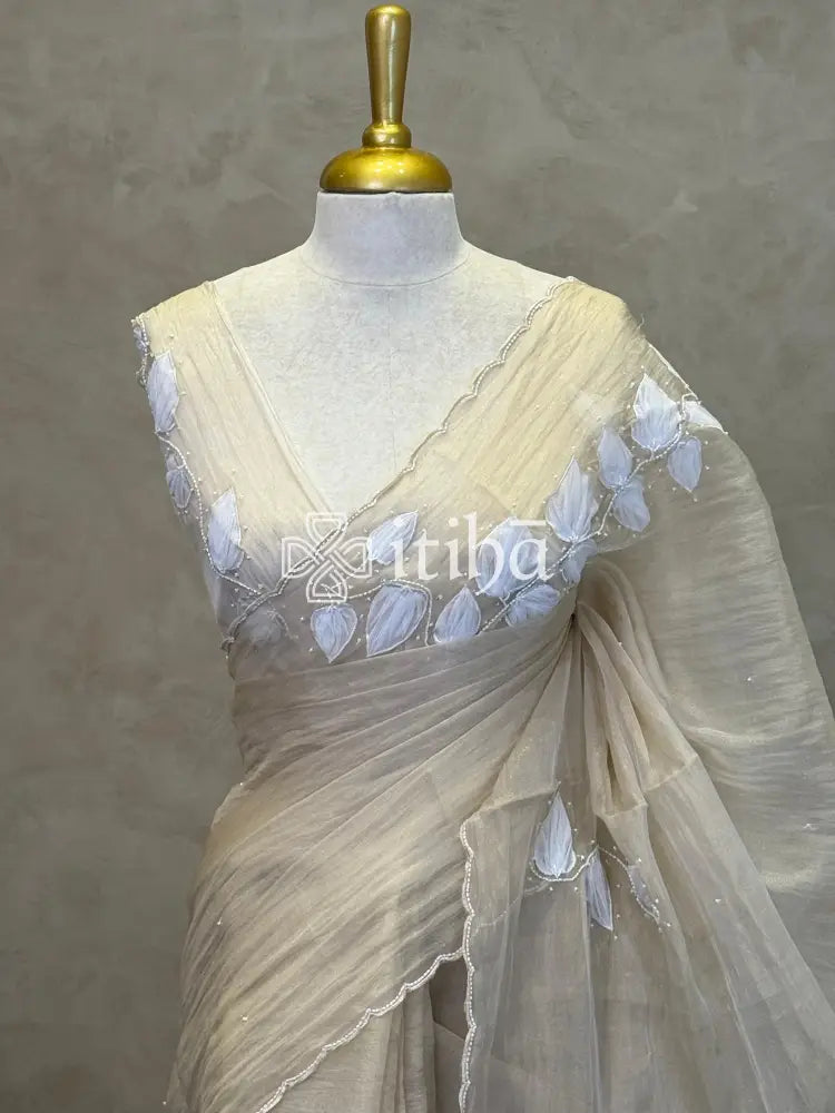 ORGANZA EMBROIDERY SAREE