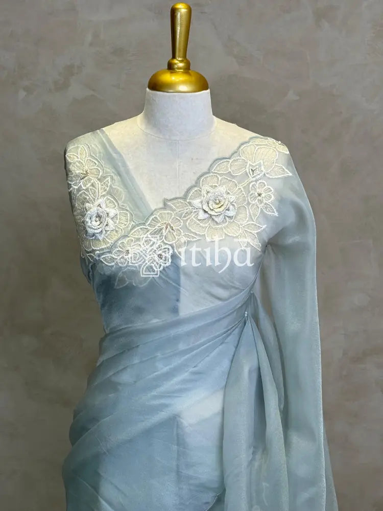 ORGANZA EMBROIDERY SAREE