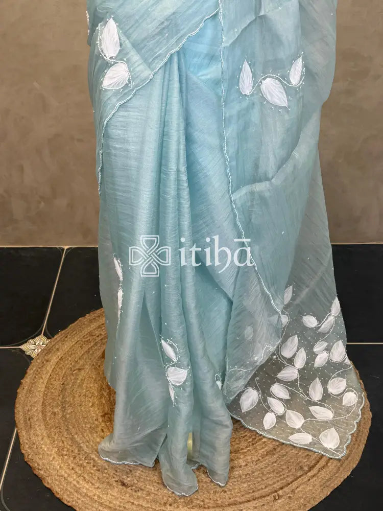 ORGANZA EMBROIDERY SAREE