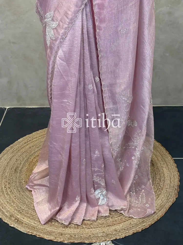 ORGANZA EMBROIDERY SAREE