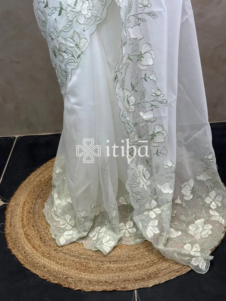 ORGANZA EMBROIDERY SAREE