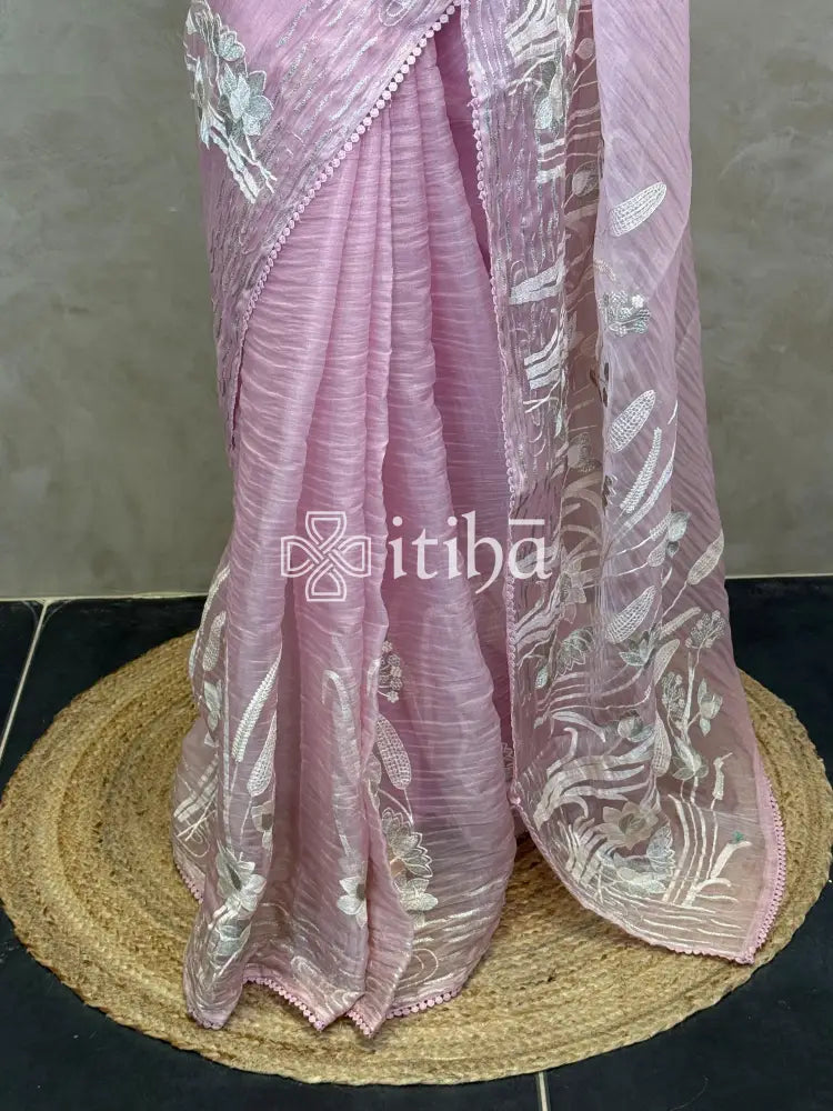 ORGANZA EMBROIDERY SAREE