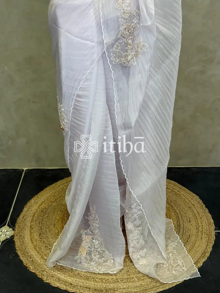 ORGANZA EMBROIDERY SAREE