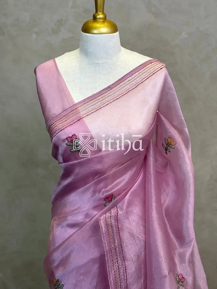 ORGANZA EMBROIDERY SAREE