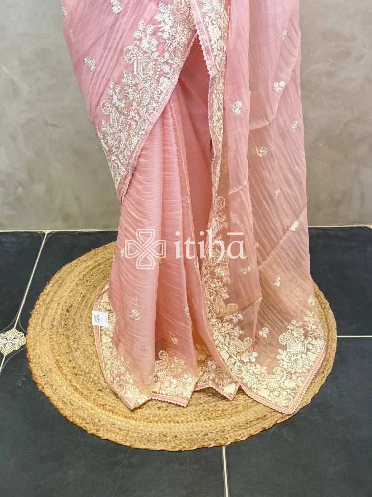 ORGANZA EMBROIDERY SAREE