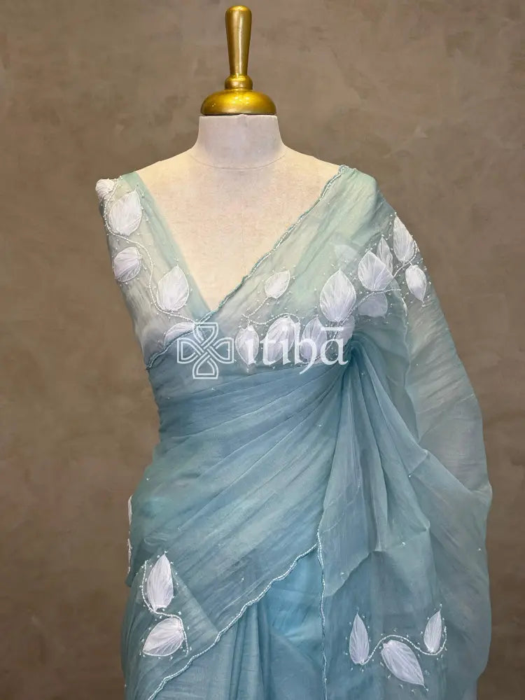 ORGANZA EMBROIDERY SAREE