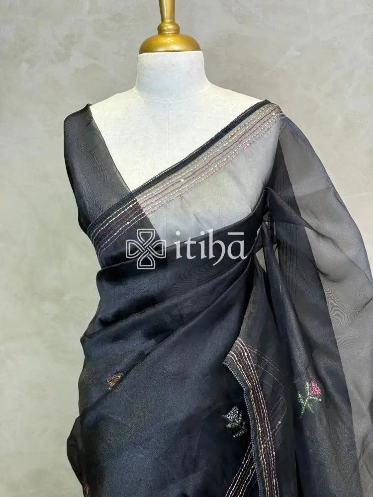 ORGANZA EMBROIDERY SAREE
