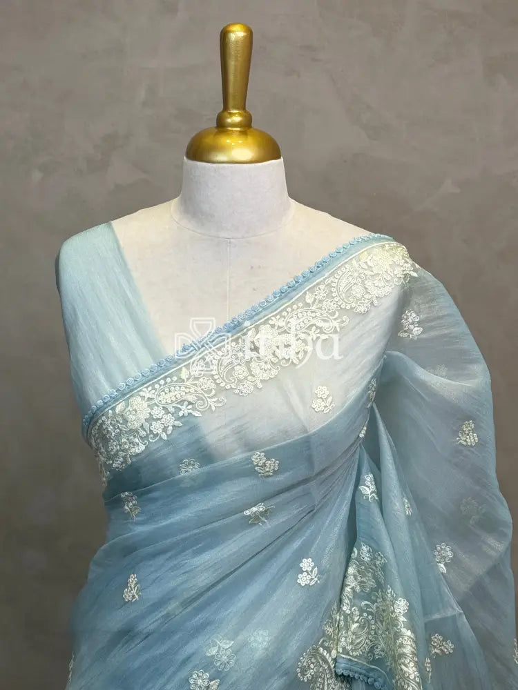 ORGANZA EMBROIDERY SAREE