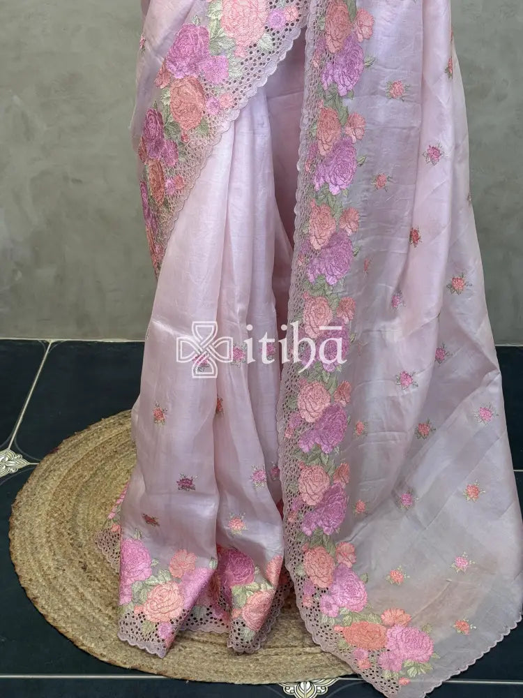 ORGANZA EMBROIDERY SAREE