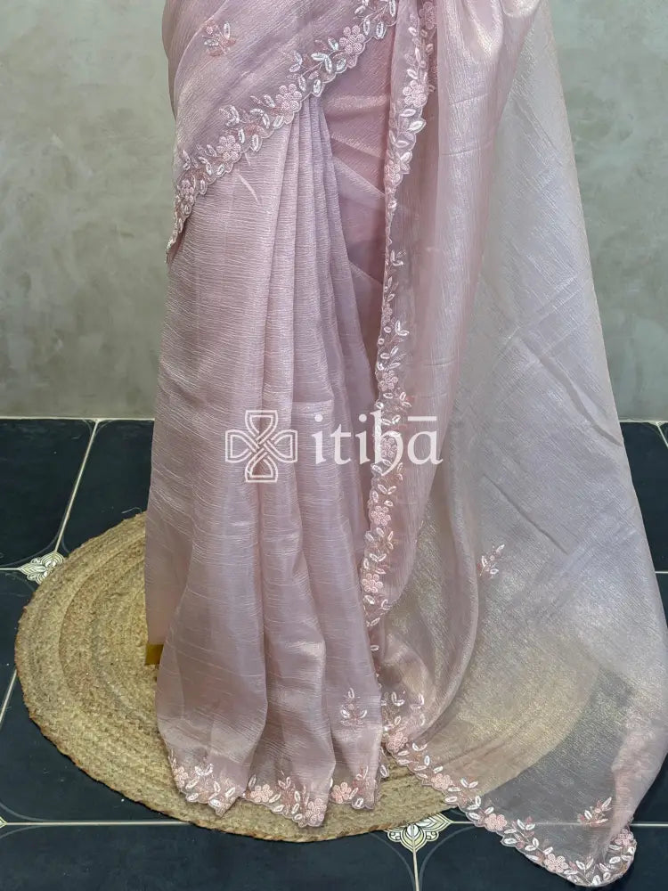 ORGANZA EMBROIDERY SAREE