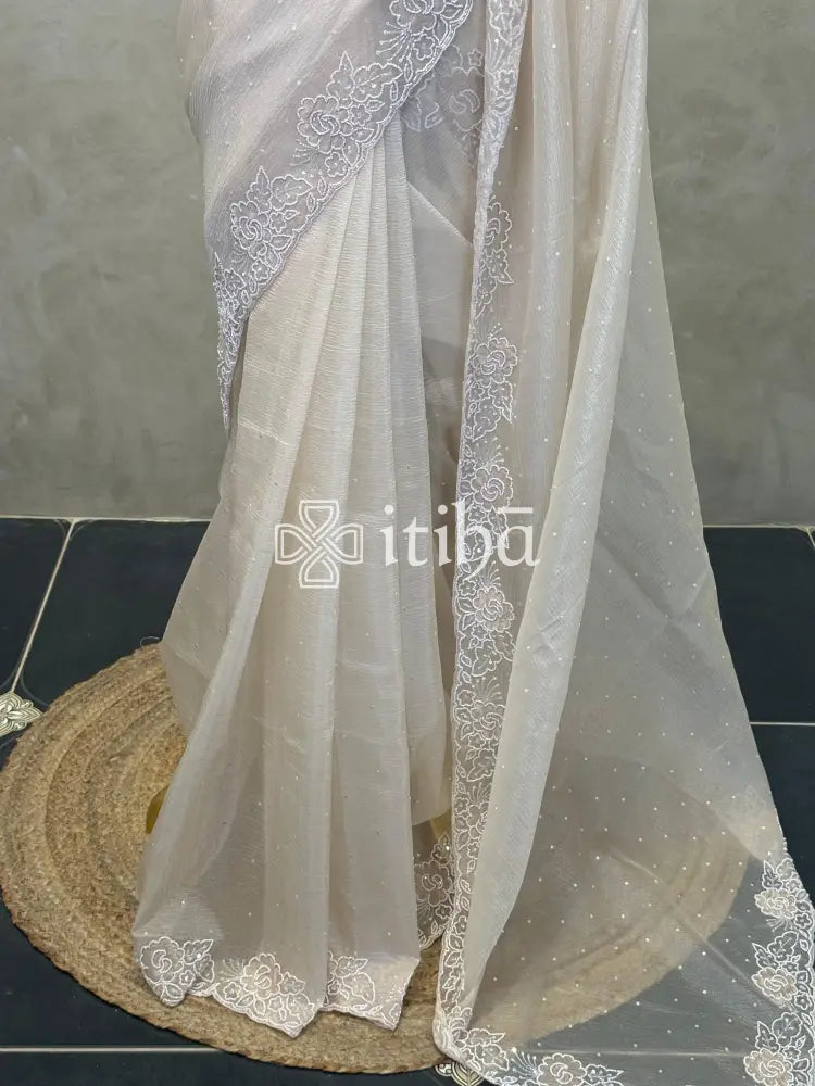 ORGANZA EMBROIDERY SAREE