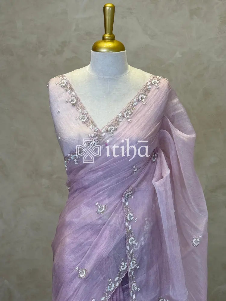 ORGANZA EMBROIDERY SAREE