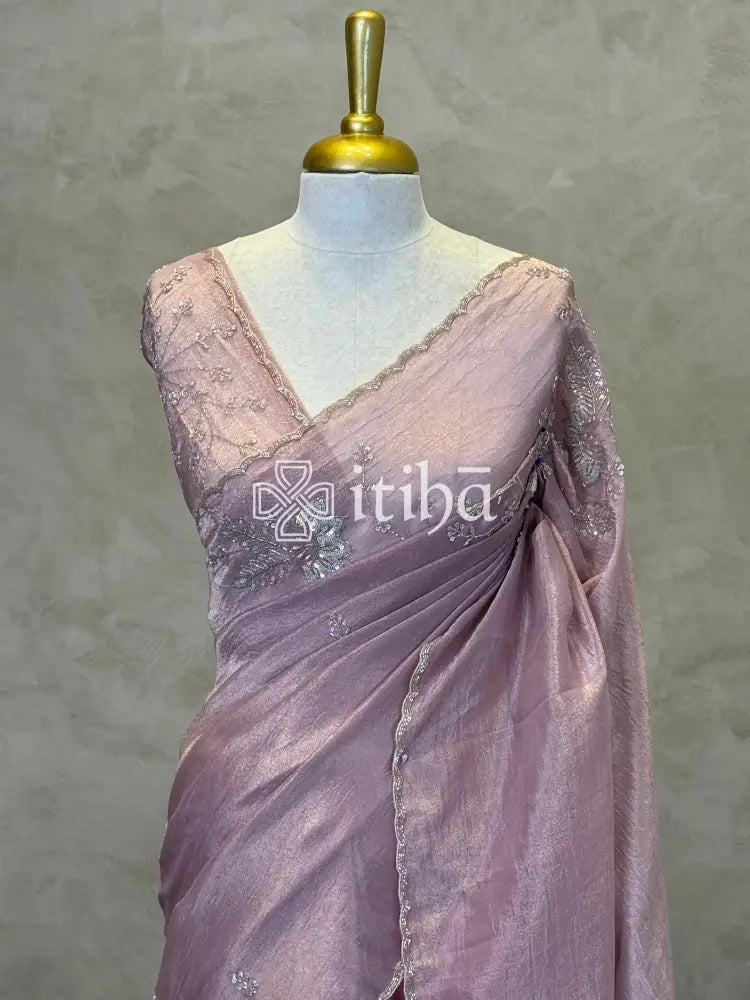 ORGANZA EMBROIDERY SAREE
