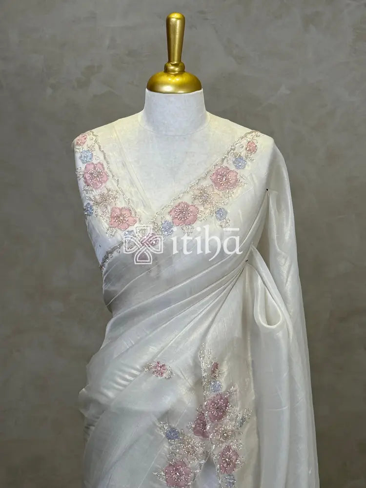ORGANZA EMBROIDERY SAREE