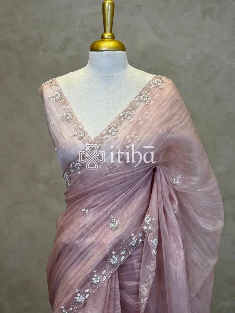 ORGANZA EMBROIDERY SAREE