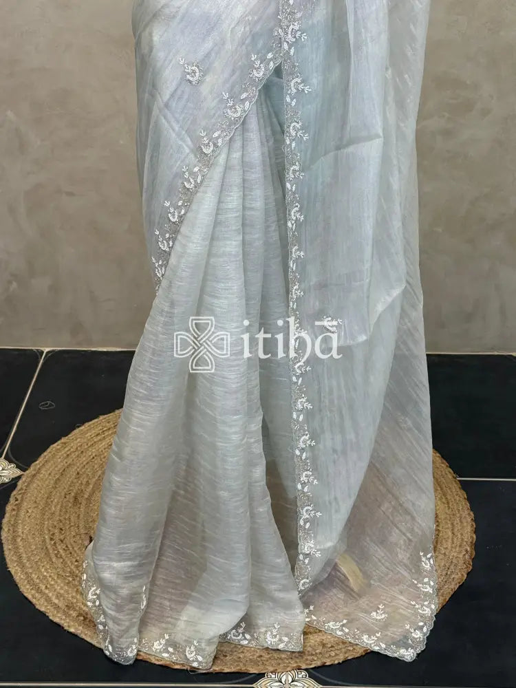 ORGANZA EMBROIDERY SAREE