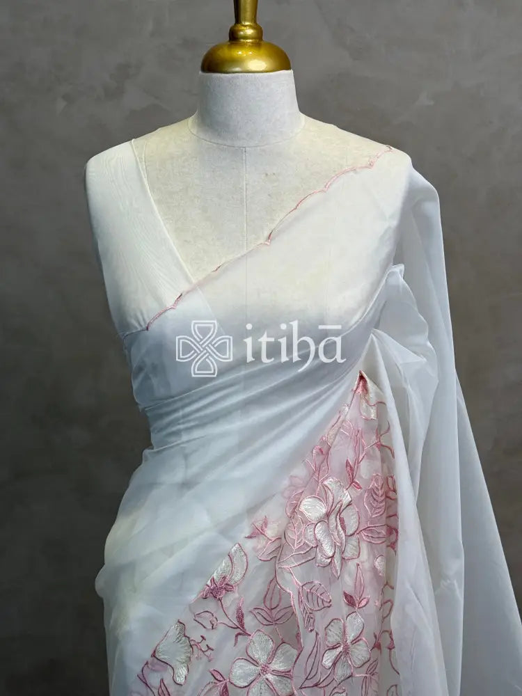 ORGANZA EMBROIDERY SAREE