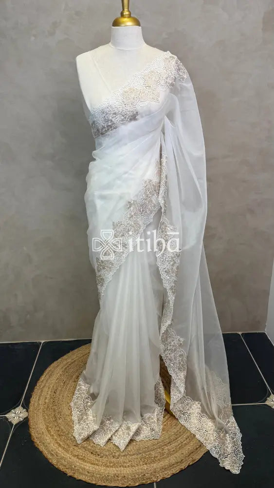 ORGANZA EMBROIDERY SAREE
