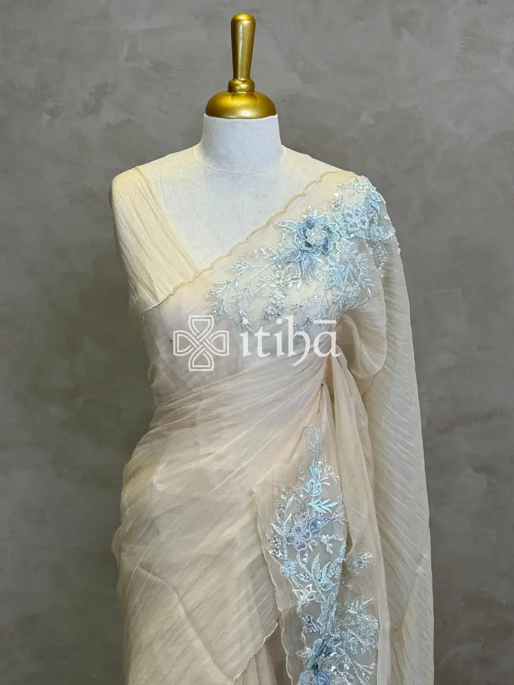 ORGANZA EMBROIDERY SAREE