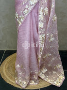 ORGANZA EMBROIDERY SAREE