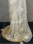 ORGANZA EMBROIDERY SAREE