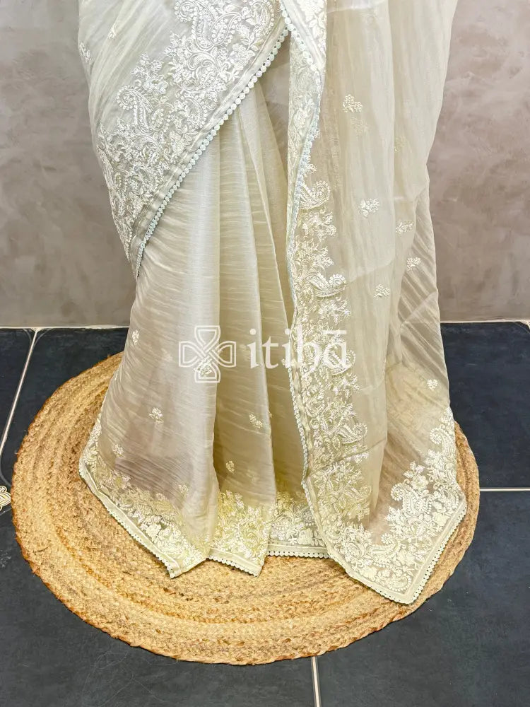 ORGANZA EMBROIDERY SAREE